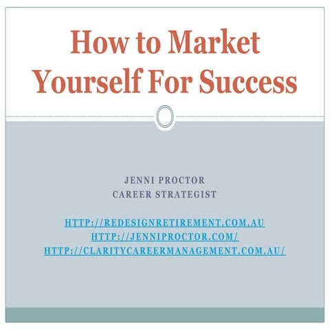 How to Market Yourself for Success