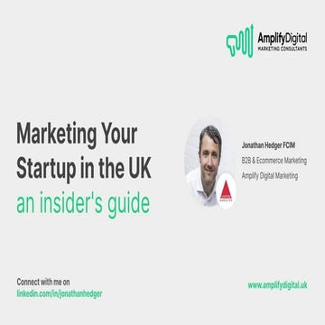 How to market your B2B startup in the UK | Amplify Digital Marketing