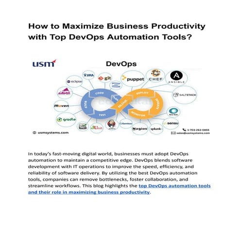 How to Maximize Business Productivity with Top DevOps Automation Tools ...