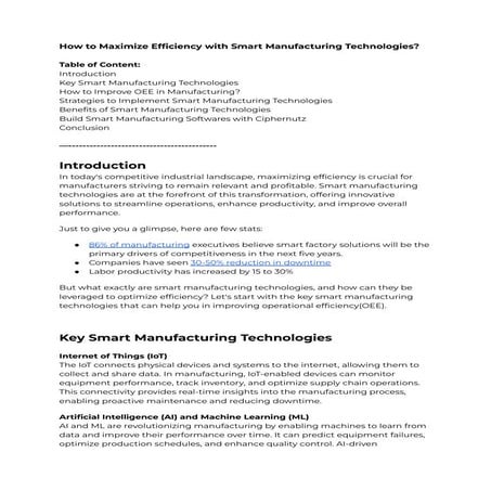 How to Maximize Efficiency with Smart Manufacturing Technologies.pdf