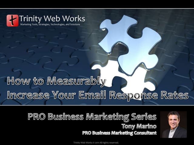 How to measurably increase your email response rates webinar.041411.1