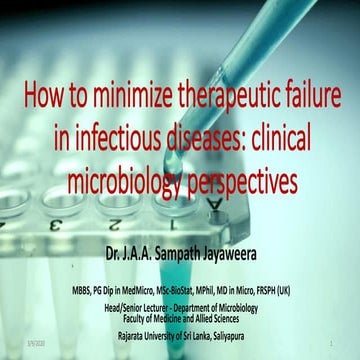 Antimicrobial Regimen selection and drug of choice | PPTX