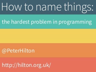 The Toughest Problem in Programming