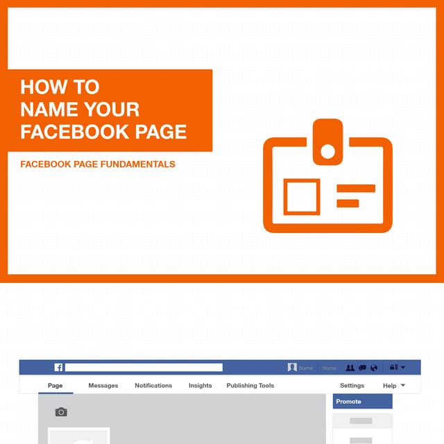 How to name your facebook page