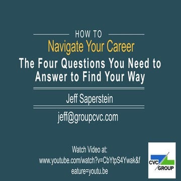 How to Navigate Your Career 2015 