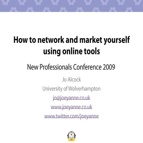 How To Network And Market Yourself Using Online Tools