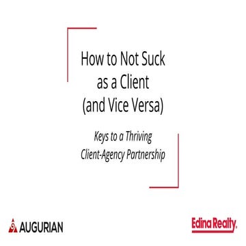 How to Not Suck as a Client (and Vice Versa)