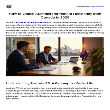 Australia PR from Dubai: Your Ultimate Guide to Permanent Residency | PDF