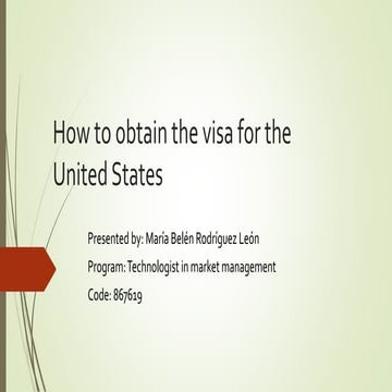 How to obtain the visa for the united