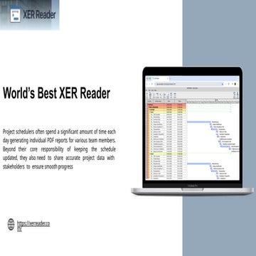 Primavera scheduling software XER Reader | PPTX