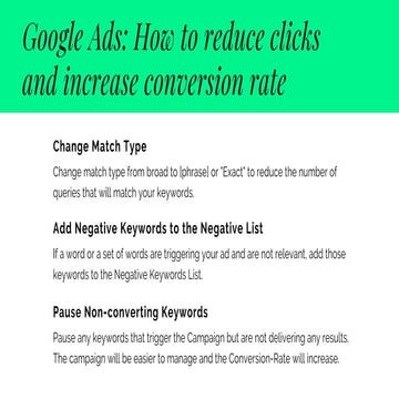How to optimise conversion rate in Google Ads | PPT