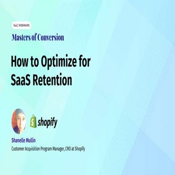 How to Optimize for SaaS Retention | Masters of Conversion
