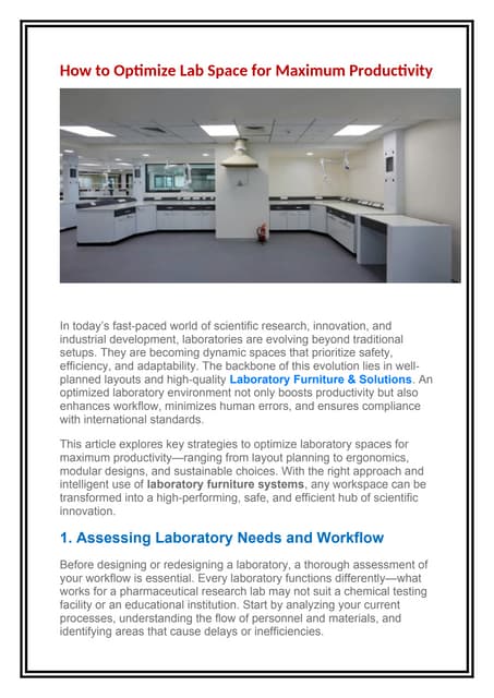 How to Optimize Lab Space for Maximum Productivity.docx