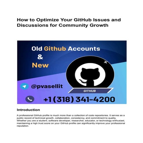 How to Optimize Your GitHub Issues and Discussions for Community Growth.pdf