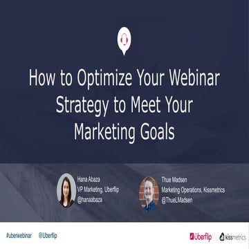 How to Optimize Your Webinar Strategy to Meet Your Marketing Goals