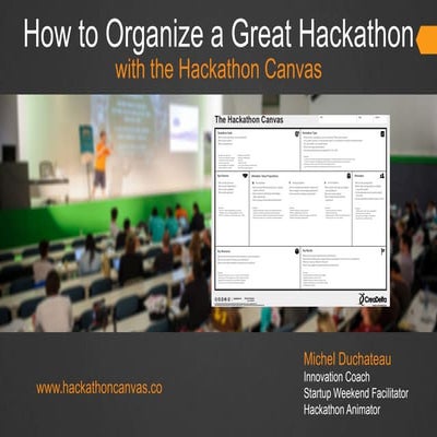 How to Organize a Great Hackathon with the Hackathon Canvas