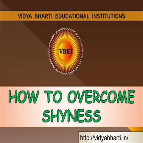 How to overcome shyness