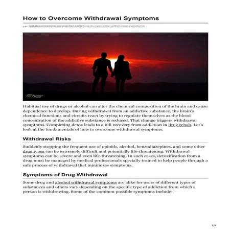 How To Overcome Withdrawal , 8 Tips for Coping with Heroin Withdrawal ...