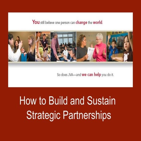 How to Build and Sustain Strategic Partnerships 2010 | PPT
