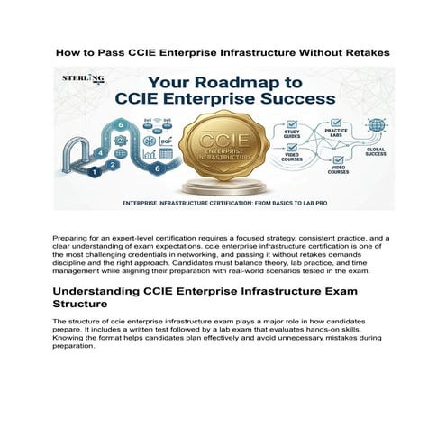 How to Pass CCIE Enterprise Infrastructure Without Retakes | PDF