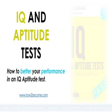 How to Pass IQ and Aptitude Tests: Practice Sample Questions and Answers with...