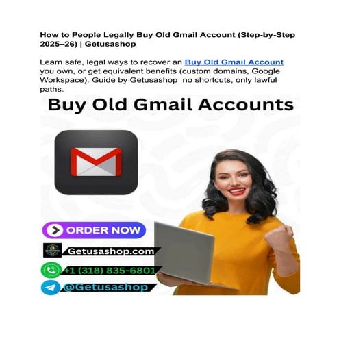 How to People Legally Buy Old Gmail Account (Step-by-Step 2025–26) _ Getusashop.pdf