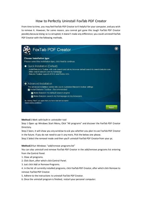 FOXTAB PDF CREATOR SCARICA
