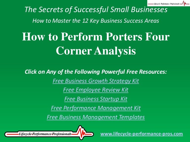 Video How to Perform Porters Four Corner Analysis