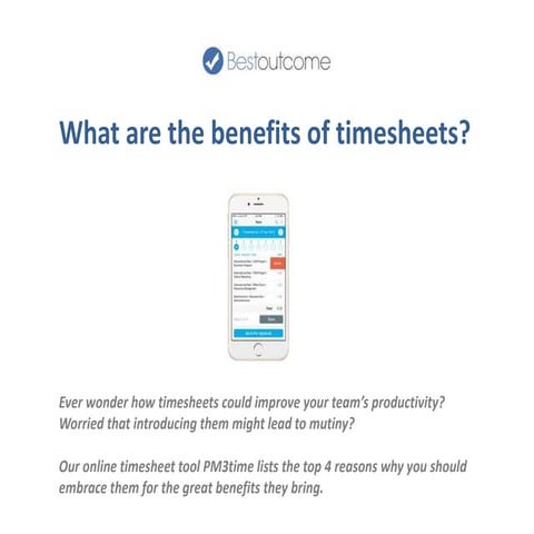 Why should your organisation use timesheets? 