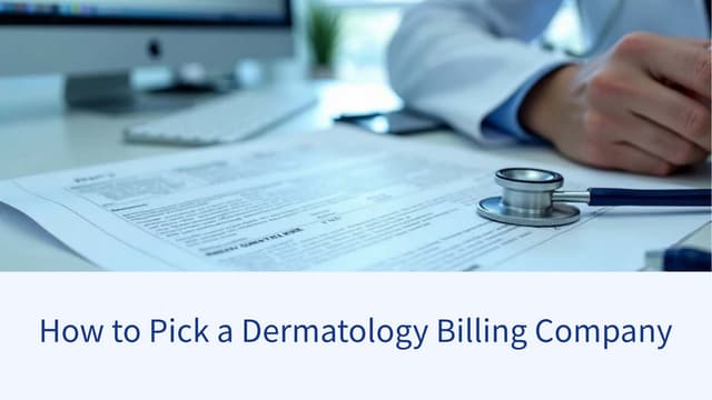 How to Pick a Dermatology Billing Company
