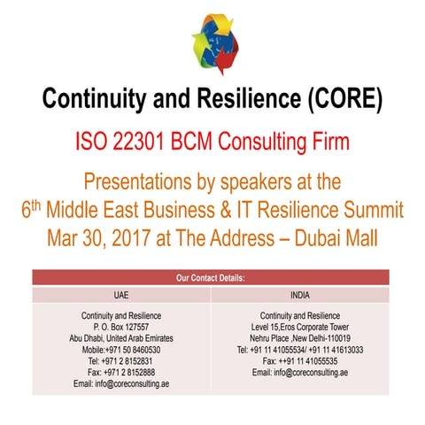 How to Plan and Manage a BCM and IT DR Project