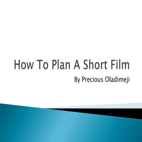 How to plan a short film