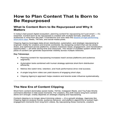 How to Plan Content That Is Born to Be Repurposed.docx