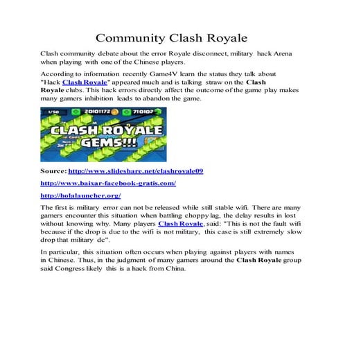 Community Clash Royale