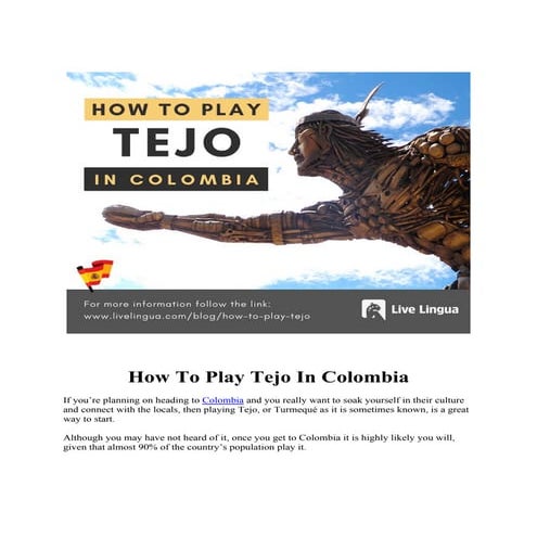 How To Play Tejo in Colombia