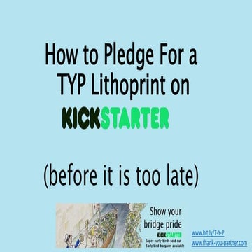 How to pledge for Kickstarter