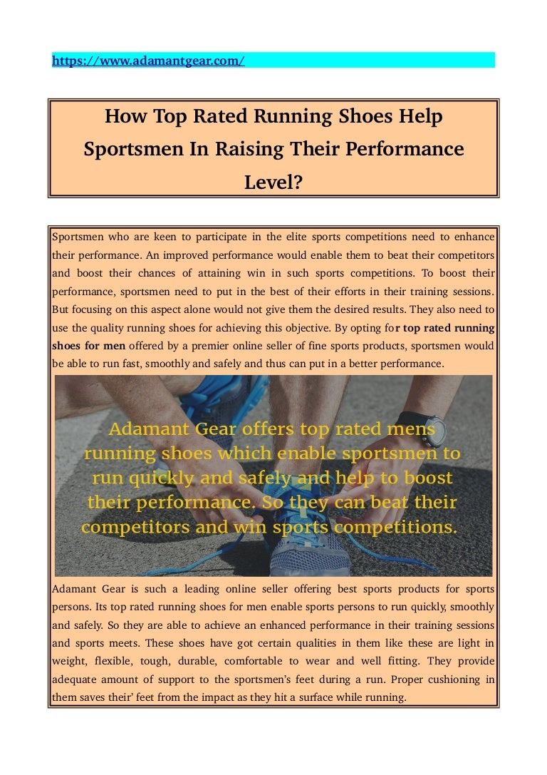 running shoes rating