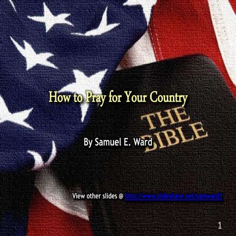 How to pray for your country