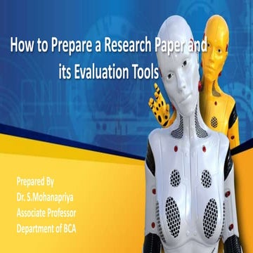 How to prepare a research paper and its evaluation tools