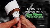 How to Prepare for a Last Minute Pr...
