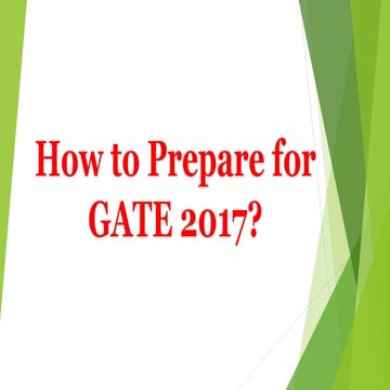 How to prepare for GATE 2017? Experts Tips