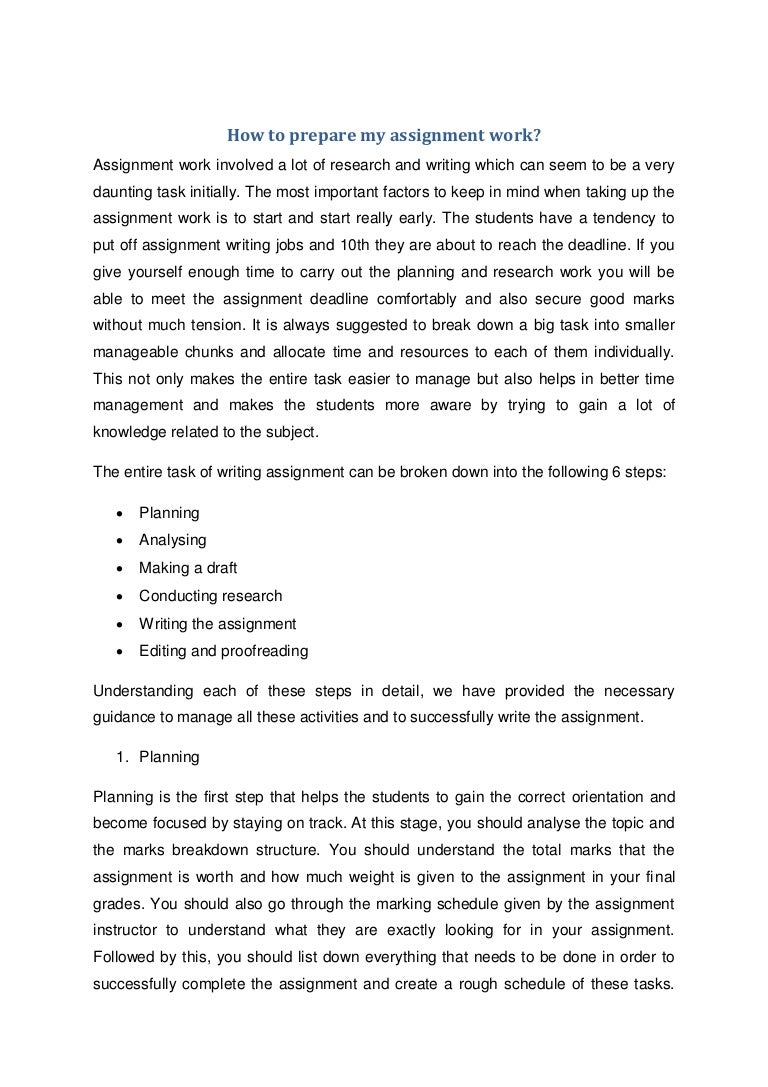 Assignment work for students picture