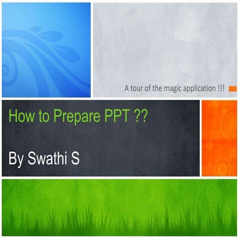 How to prepare presentations in MS Power point 