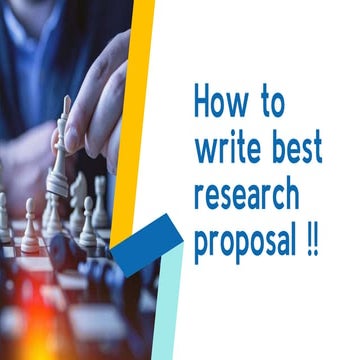 How to write a good research proposal | PPTX
