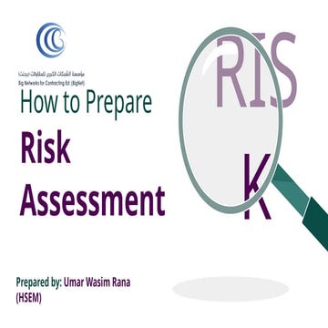 How to Prepare Risk Assessment - A guide to RA