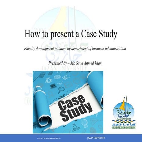 How to present a case study