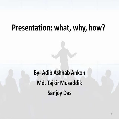 How to present a presentation