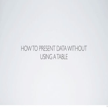 How to present data and statistics visually | PPT