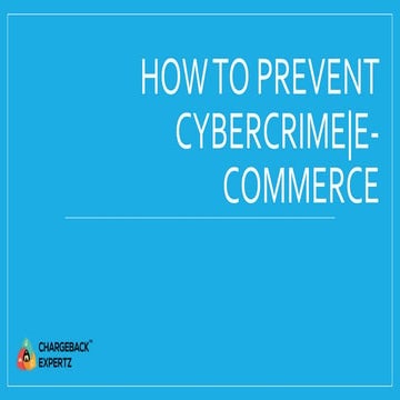 How To Prevent Cyber crime|E-Commerce 