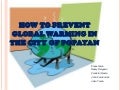 How to stop global warming essay